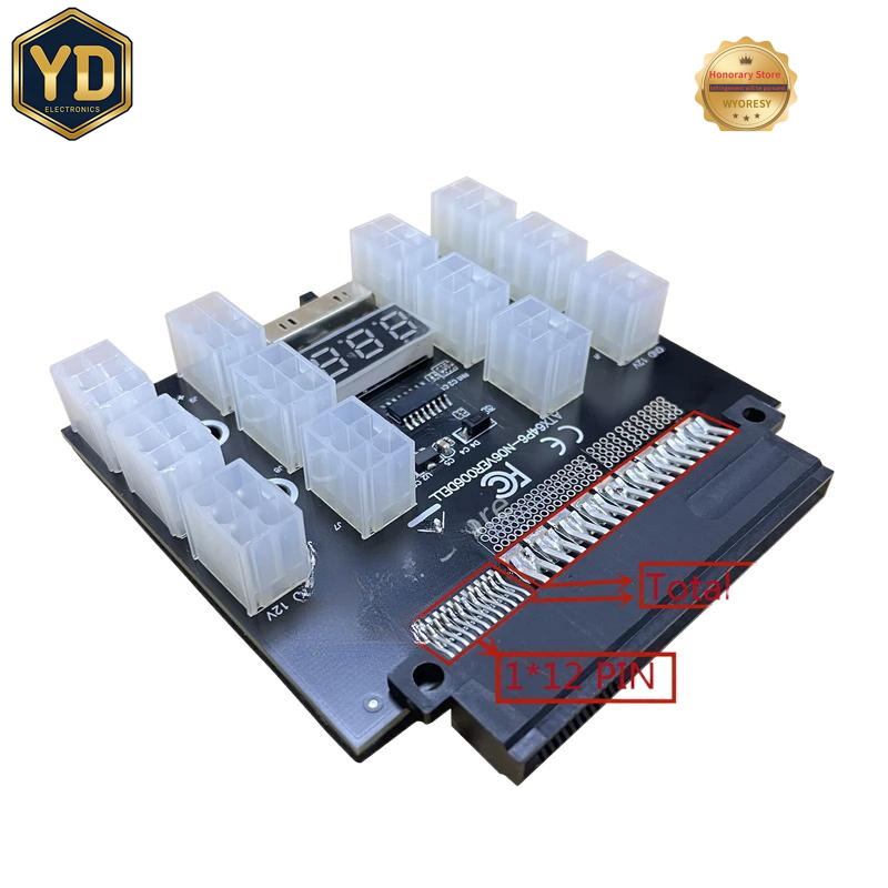 2400W Server Psu Breakout Board - YD PCI-E 12V 50-pins naar ATX