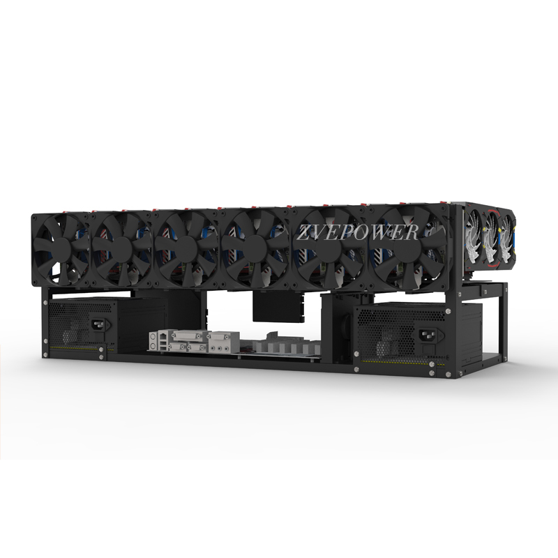 12 Gpu Open Air Frame Case - Maatwerk Ondersteuning Computer Rack Grafische kaarthouder