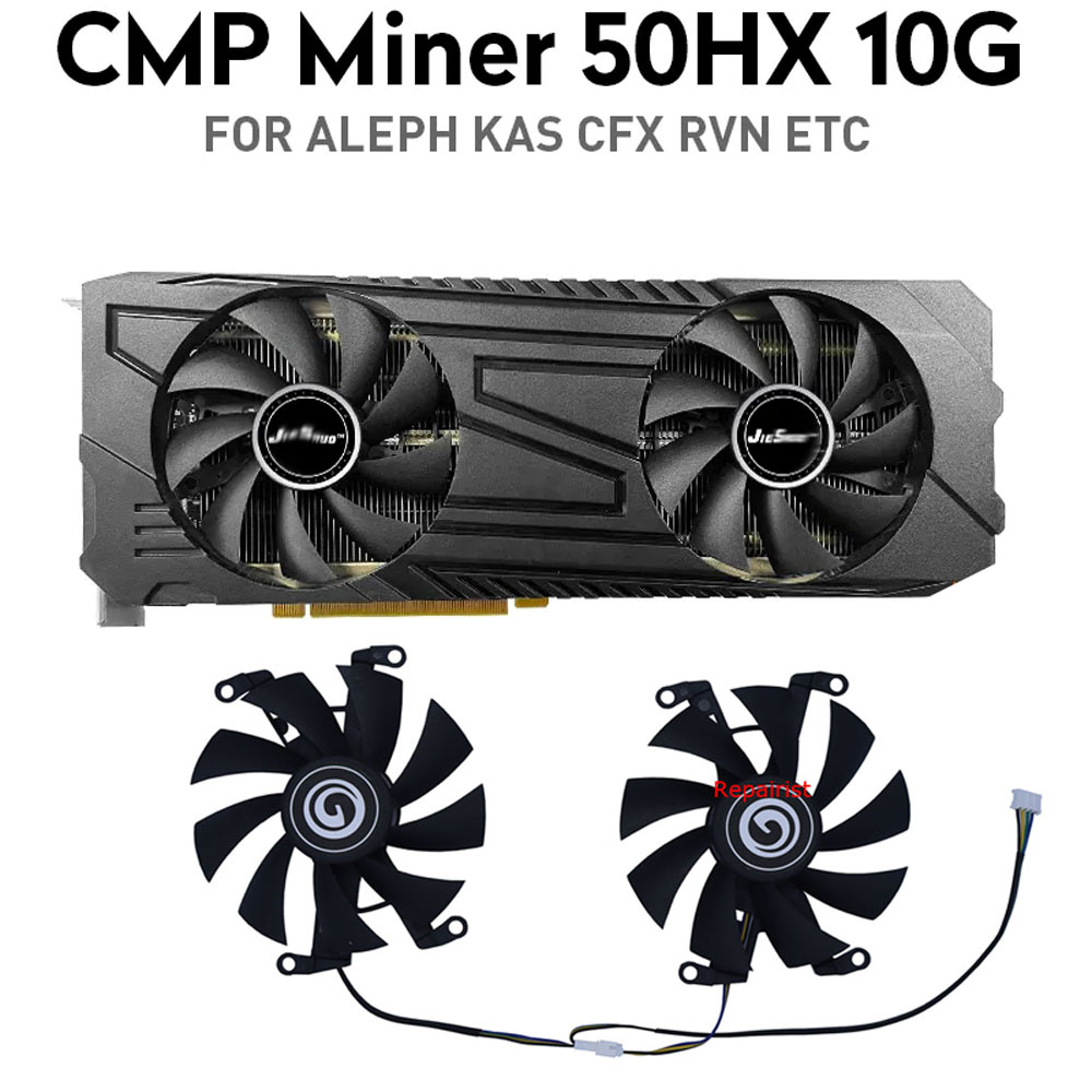 Cmp 50Hx Mining Card - 2 Stks/set, Grafische Mijnkaartventilator, Voor Nvidia