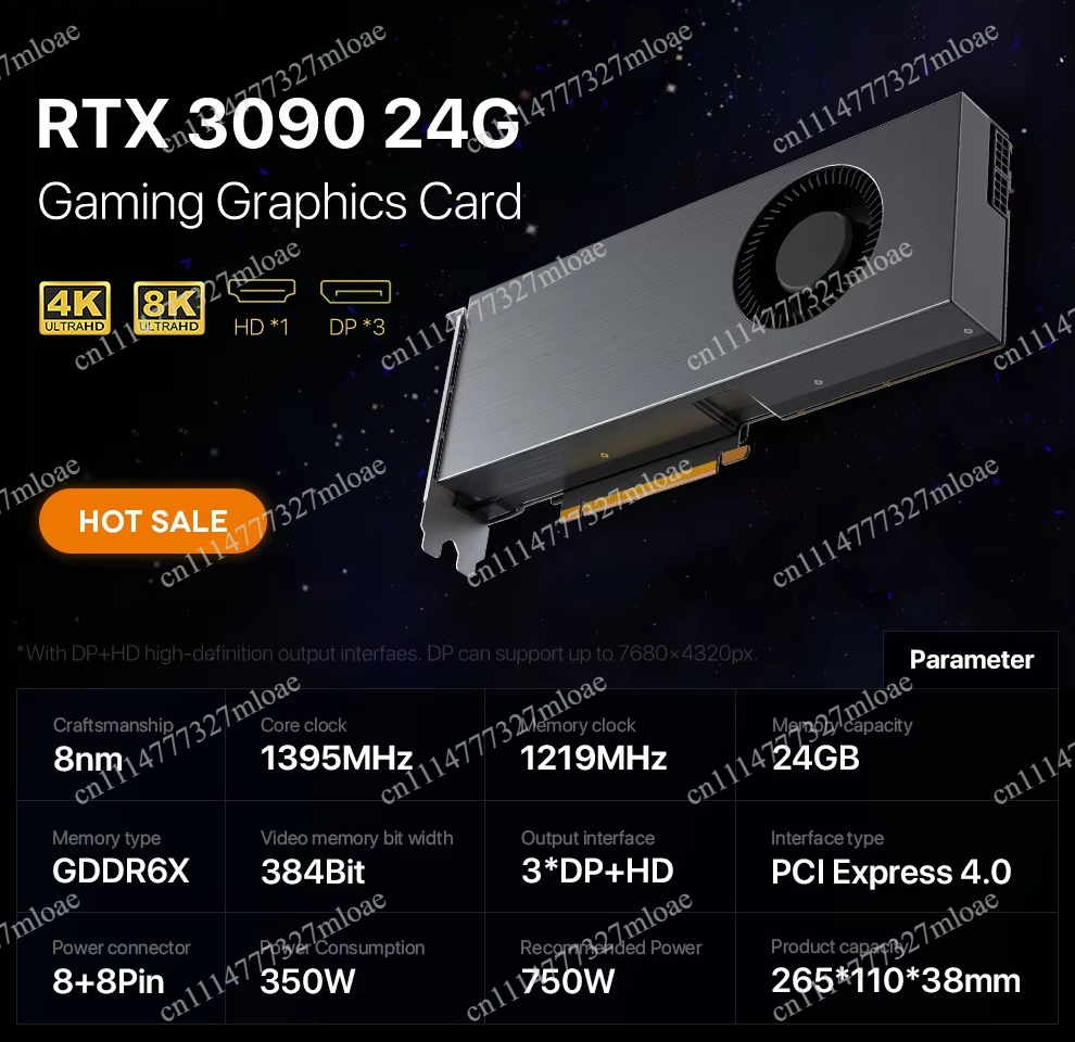 Rtx 3090 24Gb Graphics Card - RTX 3090 DDR6X Grafische Kaart RTX