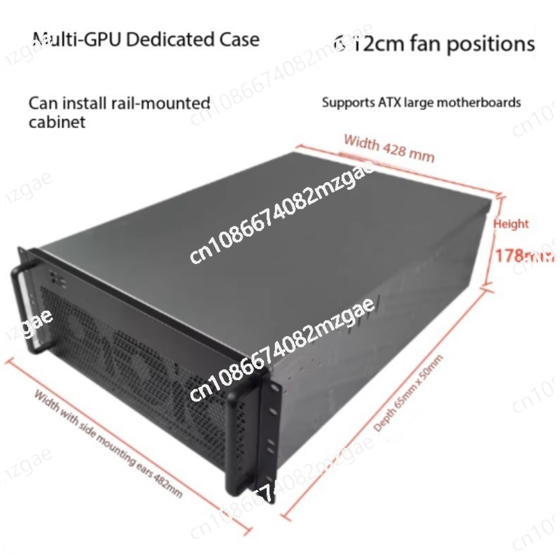 8 Gpu 4U Server Chassis - 4U multi-grafische kaart chassis 6/8 grafische