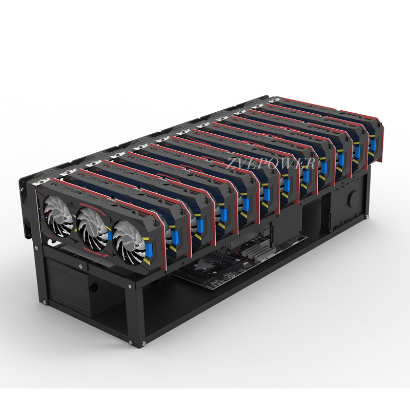 Maatwerk Ondersteuning Compute - 12 Gpu Open Air Frame Case recensie en prijs