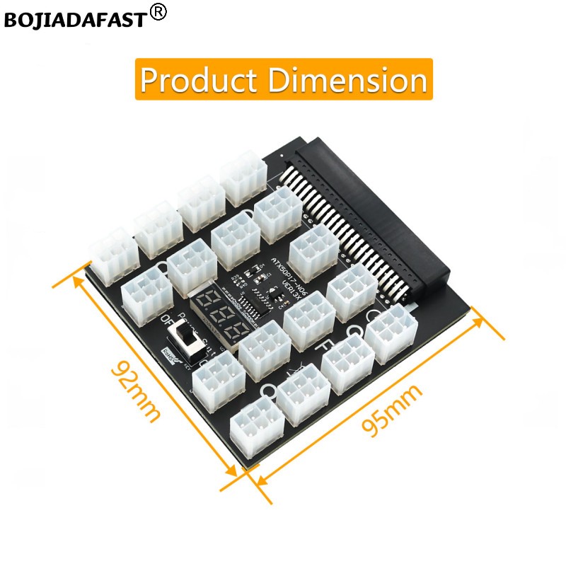 17 Poorten PCIe 6Pin Connector - 2400W Server Psu Breakout Board recensie en prijs