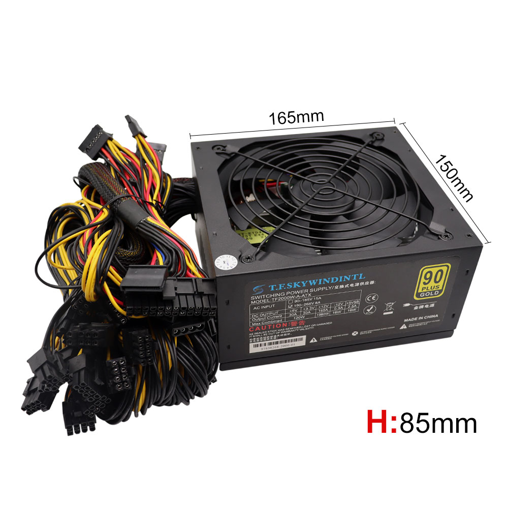 T.F.SKYWINDINL 2000W ATX PC-vo - 2000W Atx Mining Power Supply recensie en prijs