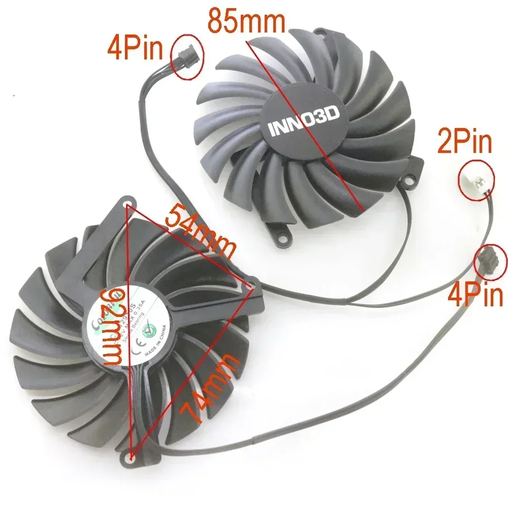 2 stks/partij CF-12910S 85mm D - Rtx 3070 8Gb Graphics Card recensie en prijs